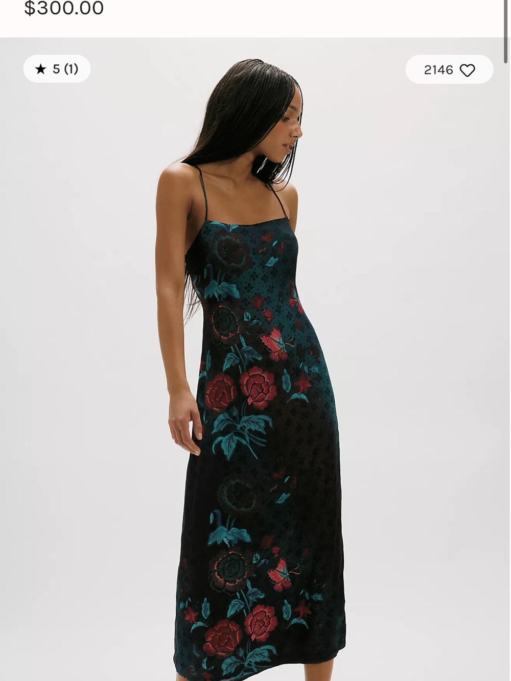 Free People Sweet Life Floral Slip Midi Dress - Picture 2 of 4